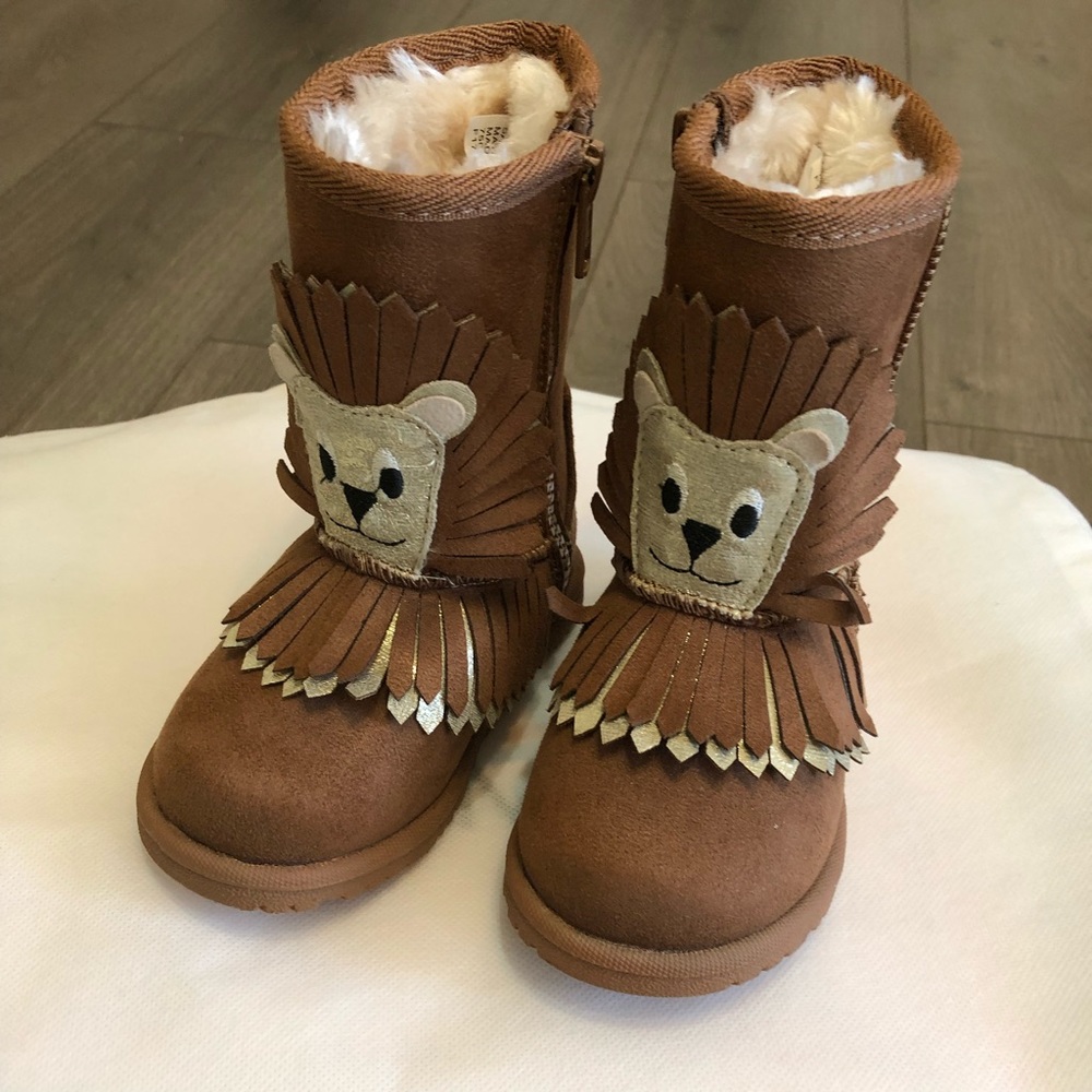 Suede, gingerbread colored boots